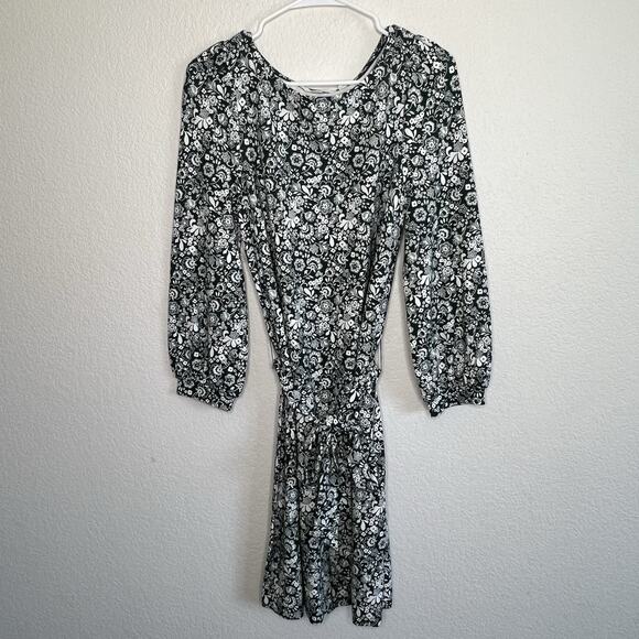 Boden Kelly Green White Ditsy Floral Belted Dress Knee length Size 8 Career Y23 - Picture 4 of 11